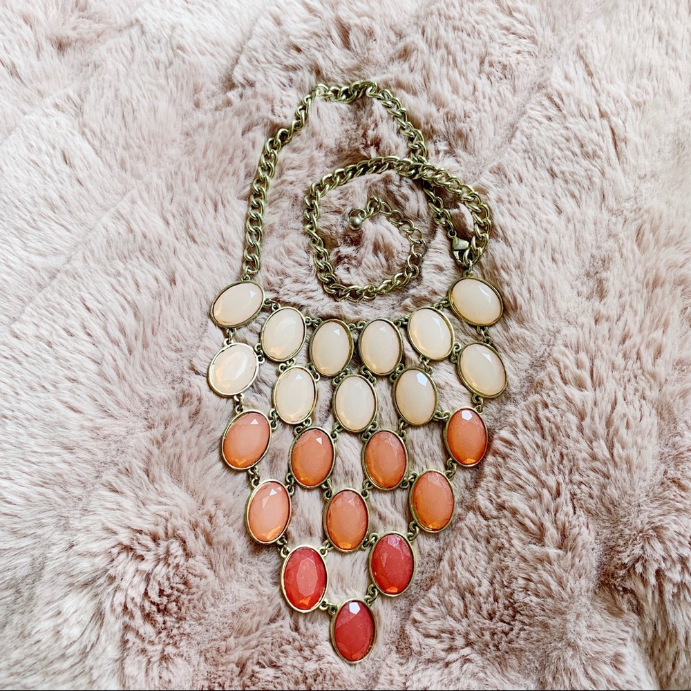 cutest pink pyramid necklace